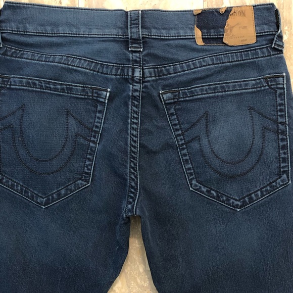 True Religion Slim Moto Blue Jeans Men’s Size 33 - Picture 14 of 16